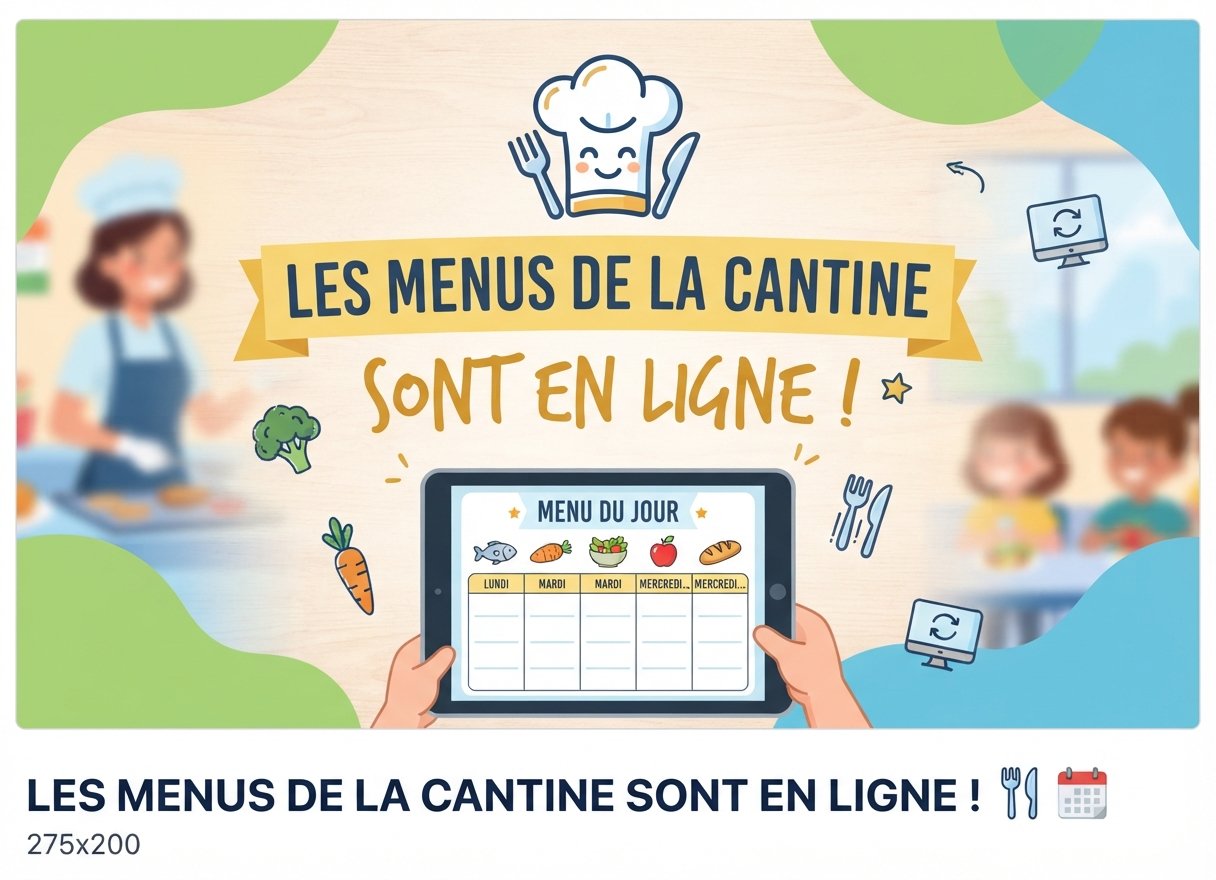 Cantine : les menus