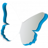 Papillon Papier Bleu 500px